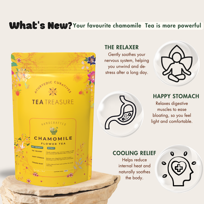 Chamomile Flower Tea – Relaxation & Digestive Wellness Tea 100gm