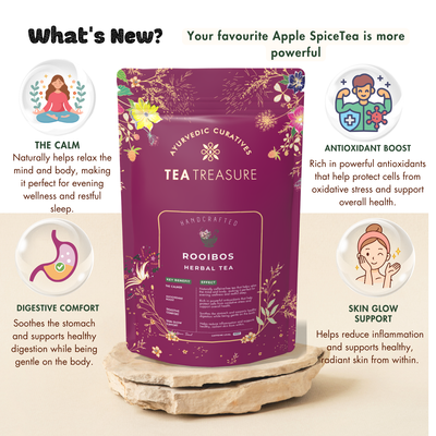 Tea Treasure Rooibos Herbal Tea – Caffeine-Free Wellness Tea | 100g