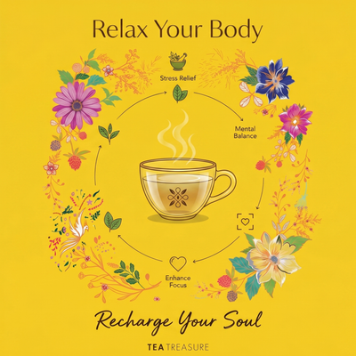 Serenity Ritual Stress Relief Tea – Premium Adaptogenic Blend for Daily Calm