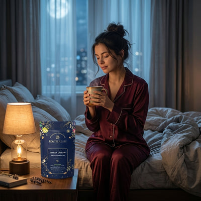 Tea Treasure Sweet Dream Sleep Herbal Tea | Natural Sleep & Relaxation Tea | Caffeine-Free | 100g