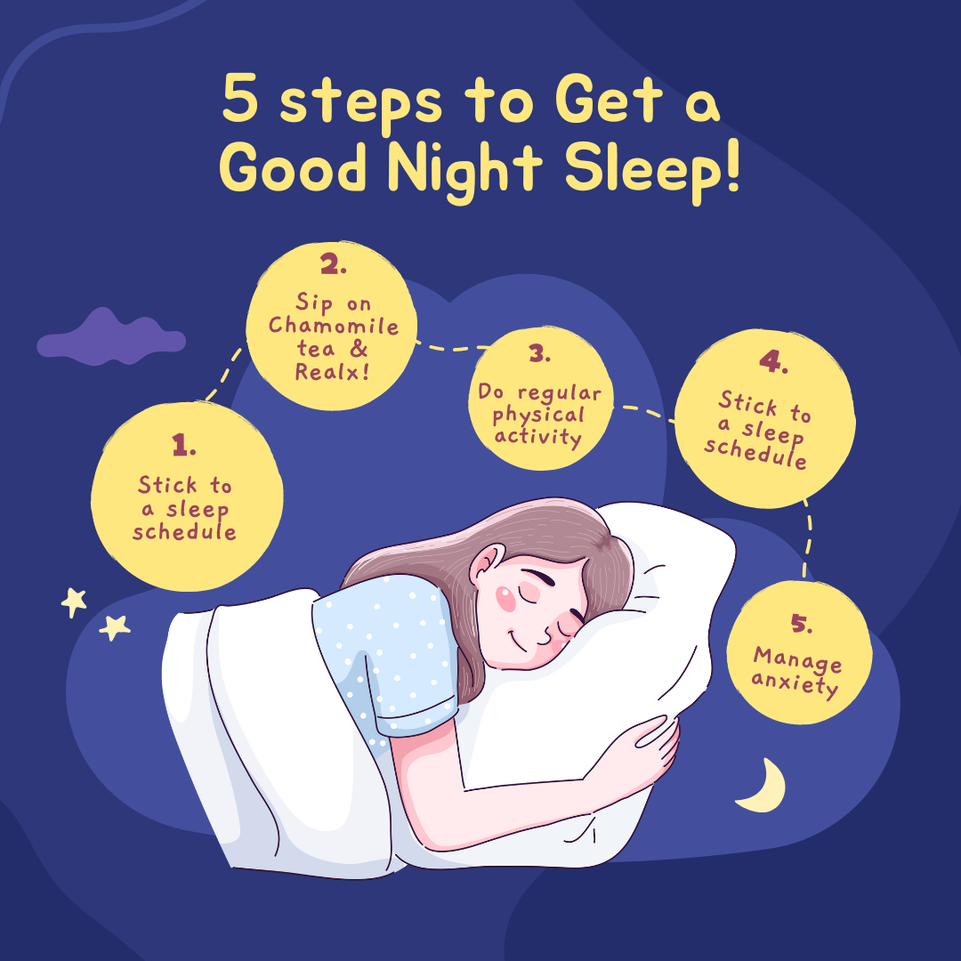 5 TIPS TO HELP YOU GET A GOOD NIGHT’S SLEEP
