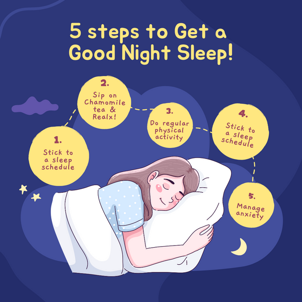 5 TIPS TO HELP YOU GET A GOOD NIGHT’S SLEEP - TeaTreasure