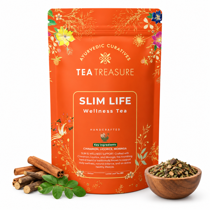 SlimLife Green Tea with Moringa & Cinnamon, 100g