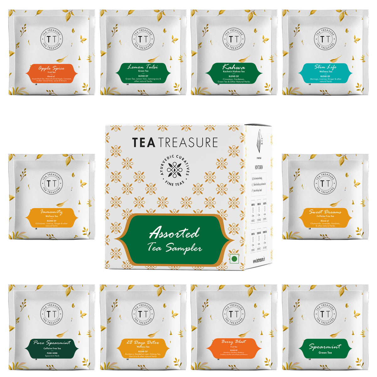 Assorted tea sampler box by Tea Treasure, photo 4
