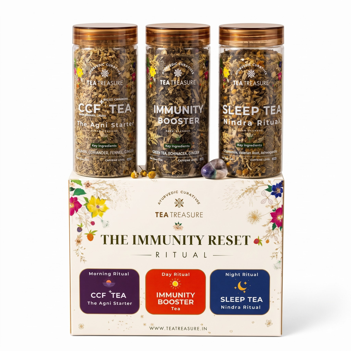 Immunity Reset ritual kit, 3 tea set by Tea Treasure, photo 6