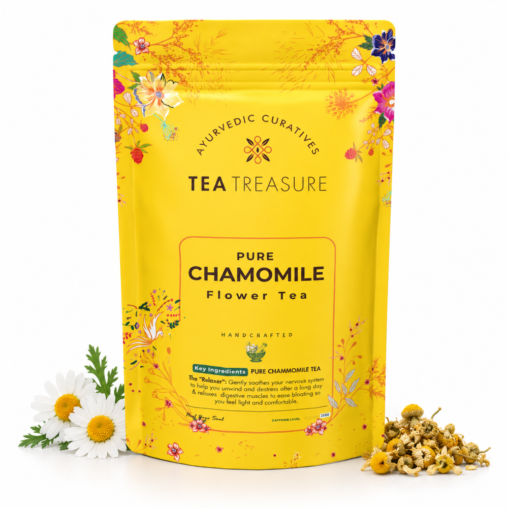 Chamomile Flower Tea, Loose Leaf 100g