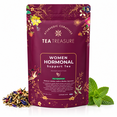 Women's wellness tea with spearmint and shatavari 100g by Tea Treasure