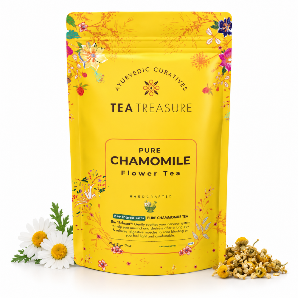 Chamomile flower tea loose 100g by Tea Treasure