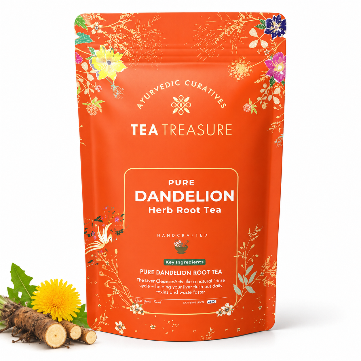 Dandelion root tea with chicory 100g by Tea Treasure