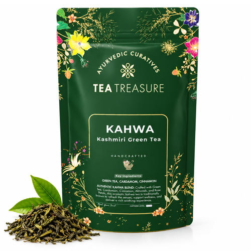 Kashmiri Kahwa with Spices, Rose & Almonds, 100g
