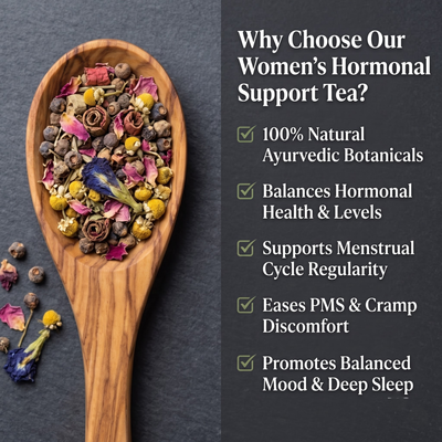 TeaTreasure Hormone Reset Ritual Kit – CCF & Sleep Herbal Tea Combo for Women | Hormonal Balance, Digestion & Deep Sleep Support | Ayurvedic, Caffeine-Free & Natural