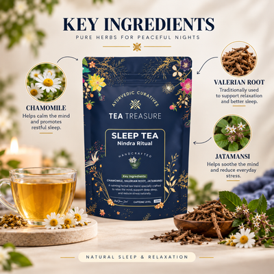 Nindra Ritual Sleep Tea – Premium Herbal Blend for Deep Rest