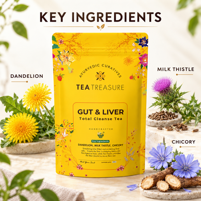 Tea Treasure Gut & Liver Detox Tea | Fatty Liver Support Ayurvedic Blend