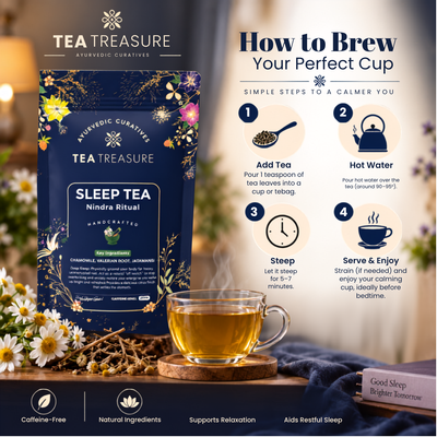 Nindra Ritual Sleep Tea – Premium Herbal Blend for Deep Rest