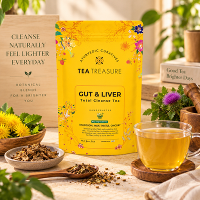 Tea Treasure Gut & Liver Detox Tea | Fatty Liver Support Ayurvedic Blend