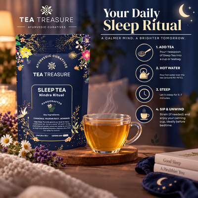 Nindra Ritual Sleep Tea – Premium Herbal Blend for Deep Rest