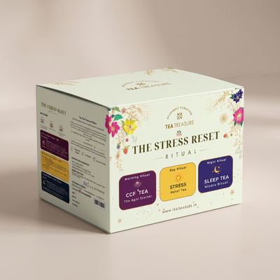 The Stress Reset Ritual Kit | 3-Step Ayurvedic Calm & Focus System