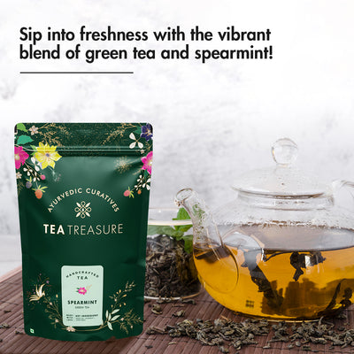 Spearmint green tea