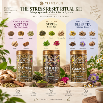 Women's Wellness ritual kit, CCF and spearmint tea set by Tea Treasure, photo 3