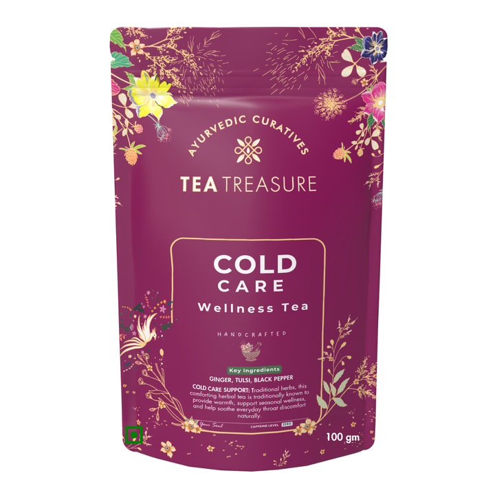 Cold care herbal tea with tulsi and ginger 100g by Tea Treasure