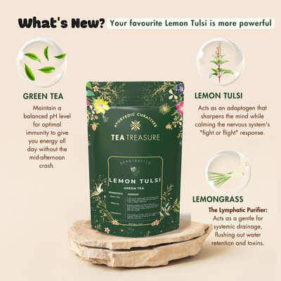 Lemon Tulsi Green Tea – Immunity & Stress Relief Tea