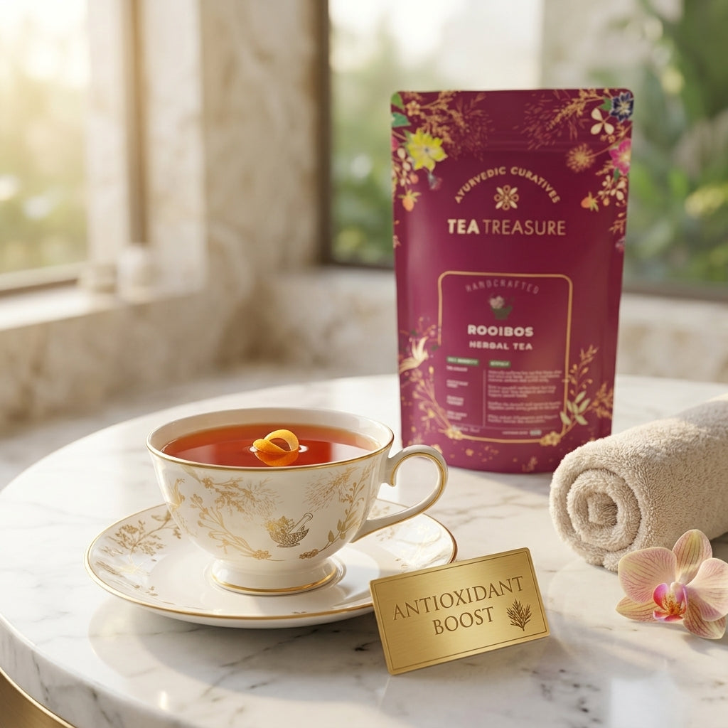 Tea Treasure Rooibos Herbal Tea – Caffeine-Free Wellness Tea | 100g
