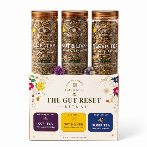Gut Reset Ritual Kit: 3 Teas from Morning to Night