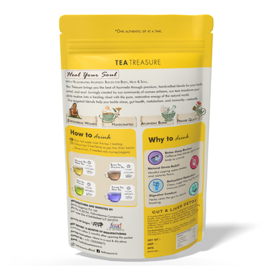 Tea Treasure Gut & Liver Detox Tea | Fatty Liver Support Ayurvedic Blend