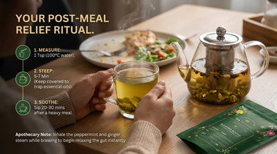 Treasure Bloating Buster Ayurveda's Miracle Tea | Supports Digestion & Gut Comfort | Helps Reduce Bloating Gas Acidity & Burping | Feel Light After Every Meal | Antioxidant Rich Natural Caffeine Free Herbal Tea | 100 gram Tea