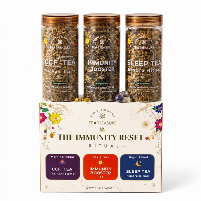 Immunity Reset Ritual Kit: CCF, Immunity & Sleep Tea Set
