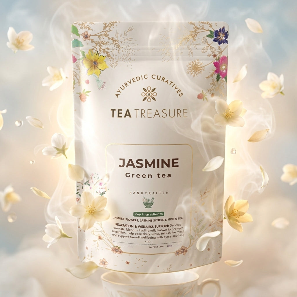 Jasmine green tea loose leaf 100g by Tea Treasure, photo 6