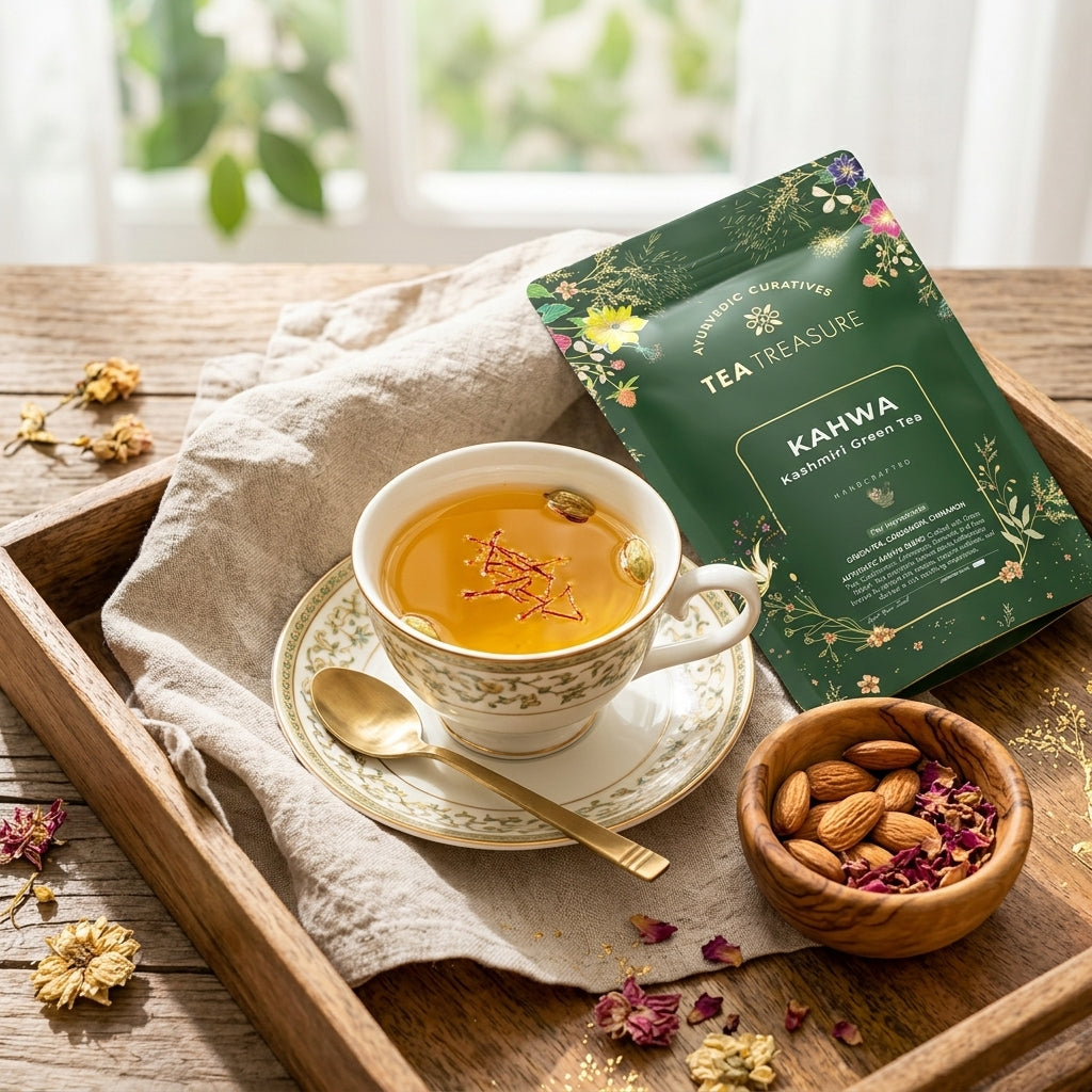 Kashmiri kahwa tea 100g by Tea Treasure, photo 3