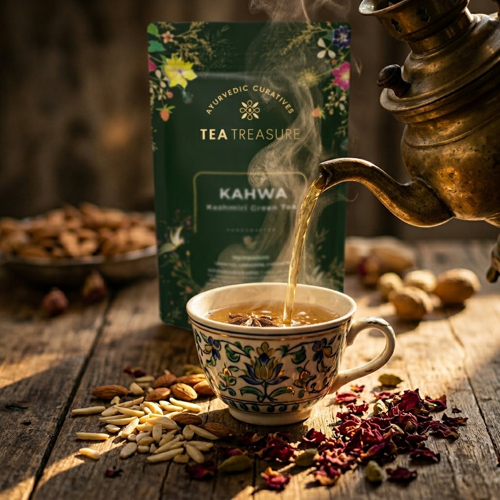 Kashmiri kahwa tea 100g by Tea Treasure, photo 5