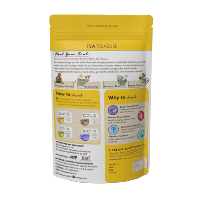 Lemon Tulsi Green Tea – Immunity & Stress Relief Tea