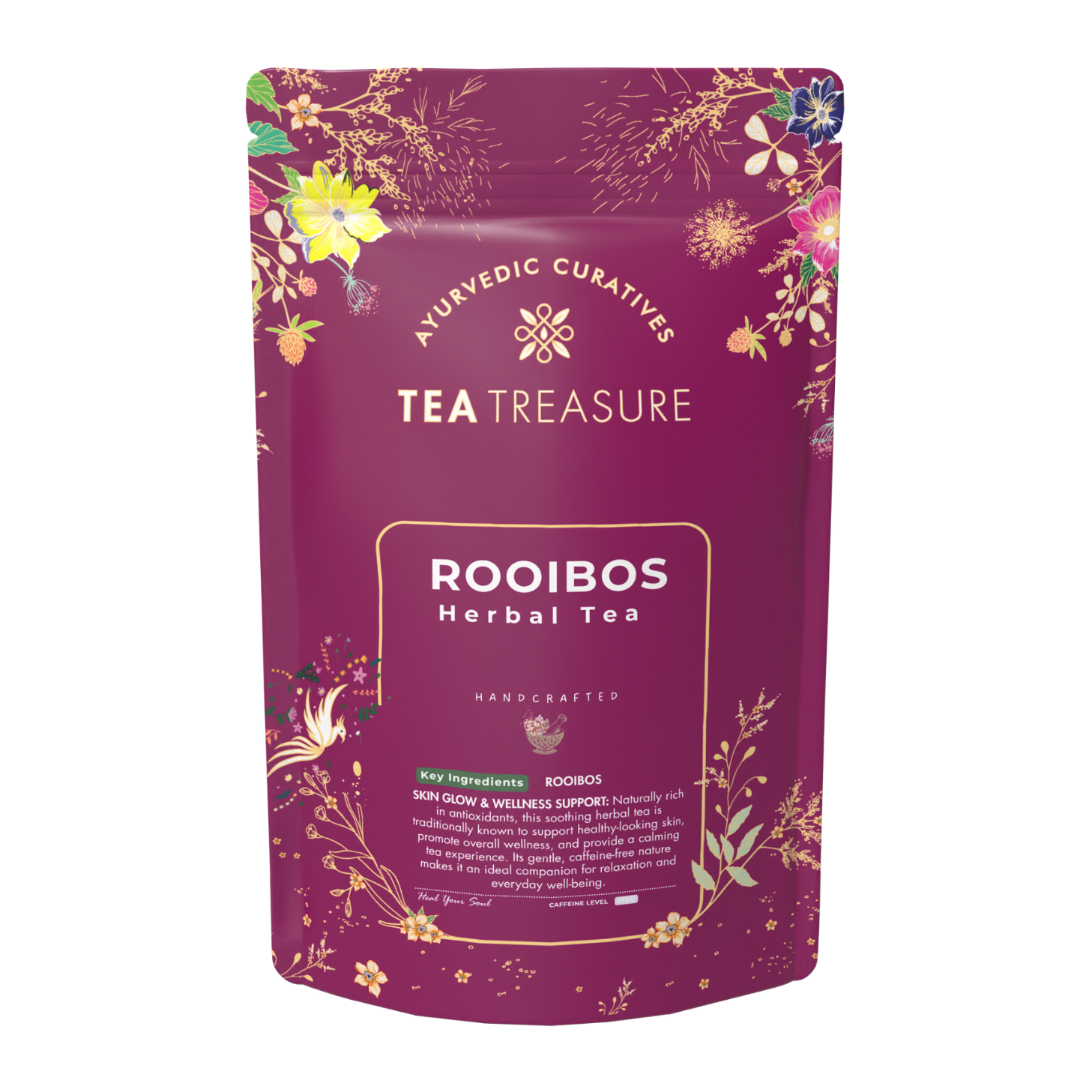 Tea Treasure Rooibos Herbal Tea – Caffeine-Free Wellness Tea | 100g