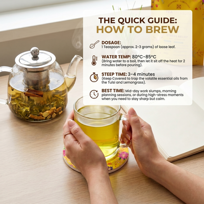 Serenity Ritual Stress Relief Tea – Premium Adaptogenic Blend for Daily Calm