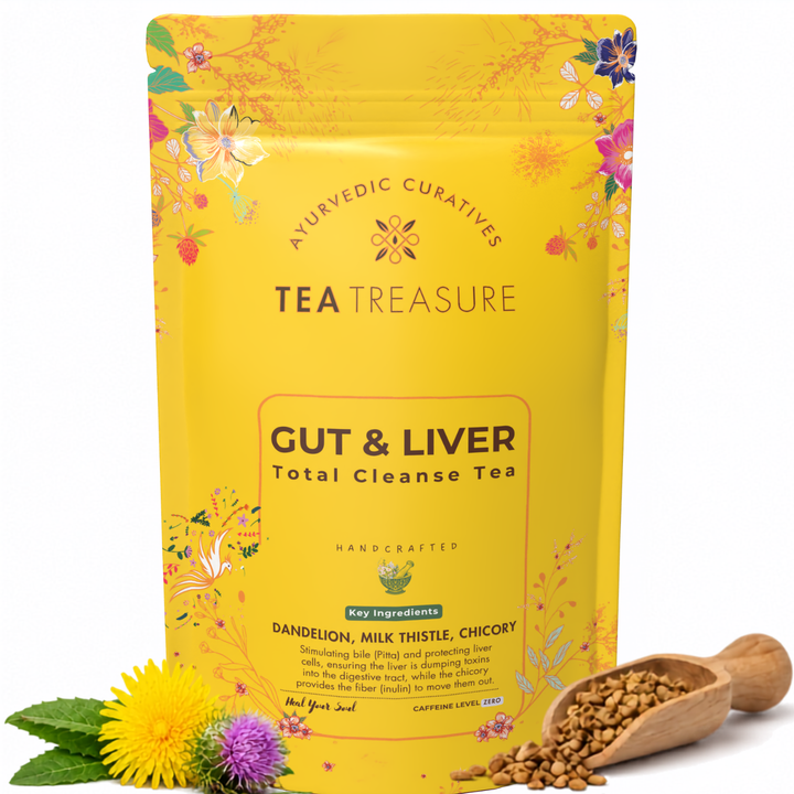 Gut & Liver Tea with Milk Thistle & Dandelion, 100g