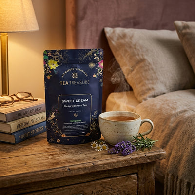 Tea Treasure Sweet Dream Sleep Herbal Tea | Natural Sleep & Relaxation Tea | Caffeine-Free | 100g