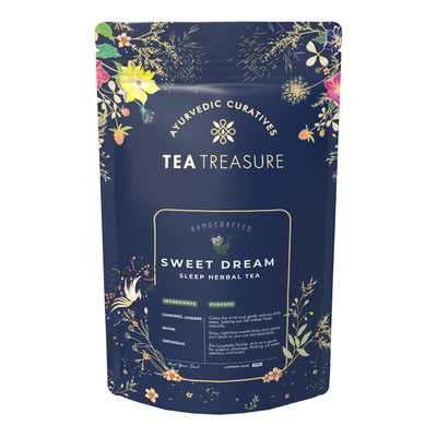 Tea Treasure Sweet Dream Sleep Herbal Tea | Natural Sleep & Relaxation Tea | Caffeine-Free | 100g