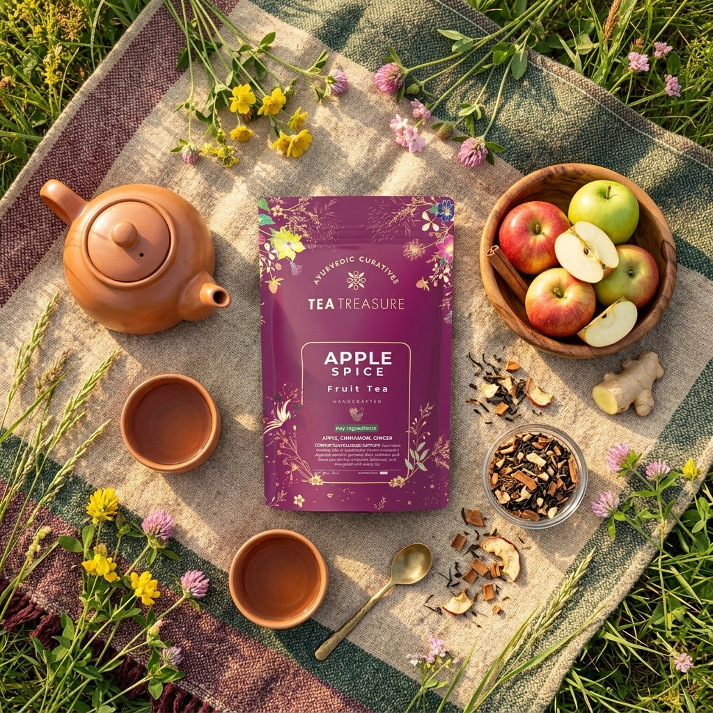Apple cinnamon tea loose leaf 100g by Tea Treasure, photo 4