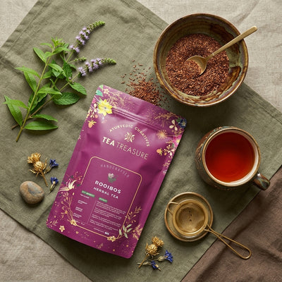 Tea Treasure Rooibos Herbal Tea – Caffeine-Free Wellness Tea | 100g