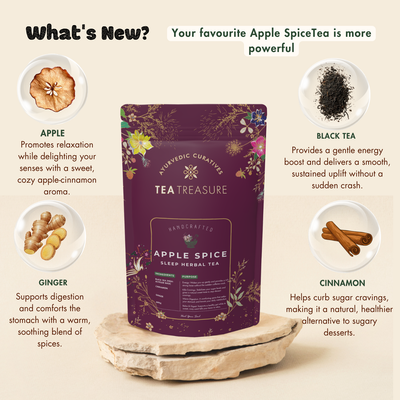 Apple Spice Tea – Comforting Digestive Wellness Tea 100gm