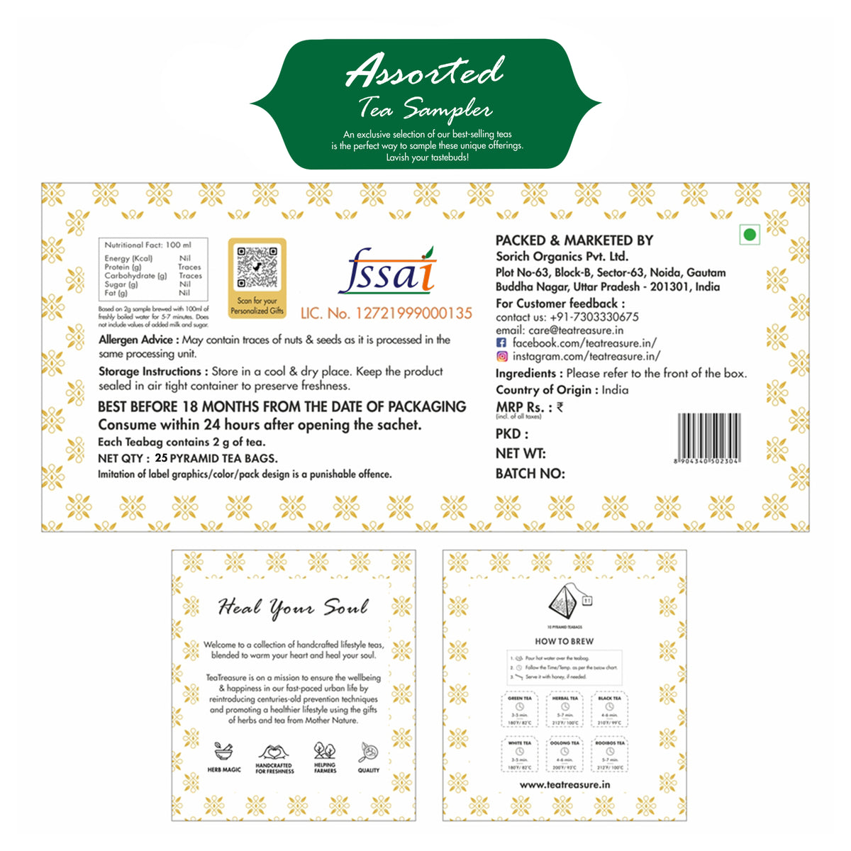 Assorted tea sampler box by Tea Treasure, photo 8
