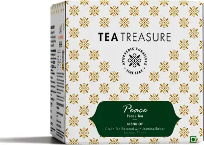 Jasmine green tea pyramid tea bags by Tea Treasure